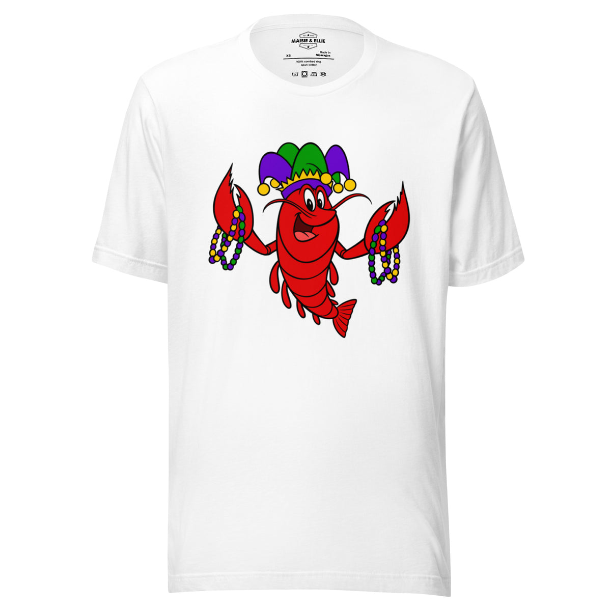 Mardi Gras Crawfish V1 Unisex t-shirt