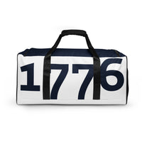 Load image into Gallery viewer, 1776 White/Navy Duffle Bag
