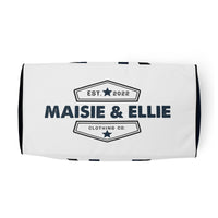 Load image into Gallery viewer, 1776 White/Navy Duffle Bag
