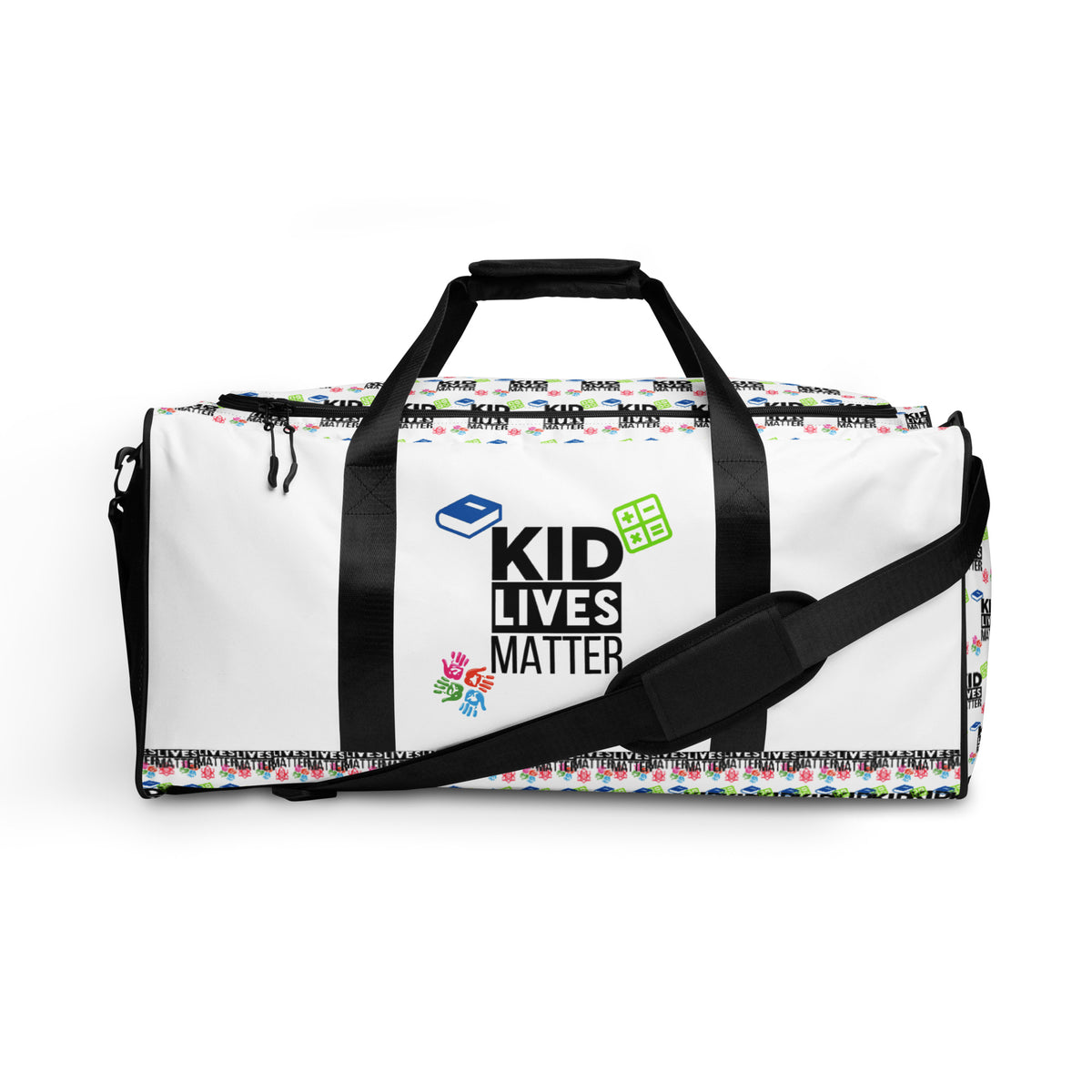 Kid Lives Matter White Duffle Bag