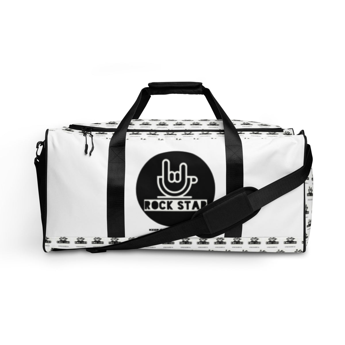 Rock+Reb£llion Rock Star White Duffle Bag