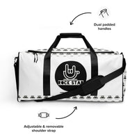 Load image into Gallery viewer, Rock+Reb£llion Rock Star White Duffle Bag
