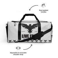 Load image into Gallery viewer, Live Free Or Die A Sheep Gray Duffle Bag
