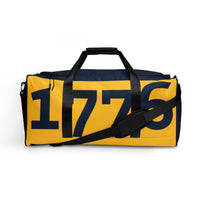 Load image into Gallery viewer, 1776 Yellow/Navy Duffle Bag
