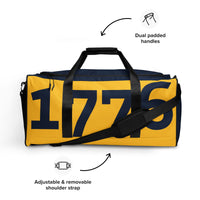 Load image into Gallery viewer, 1776 Yellow/Navy Duffle Bag
