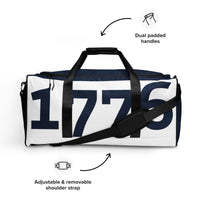Load image into Gallery viewer, 1776 White/Navy Duffle Bag
