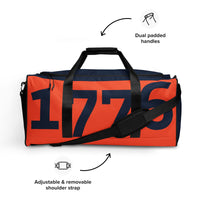 Load image into Gallery viewer, 1776 Orange/Navy Duffle Bag
