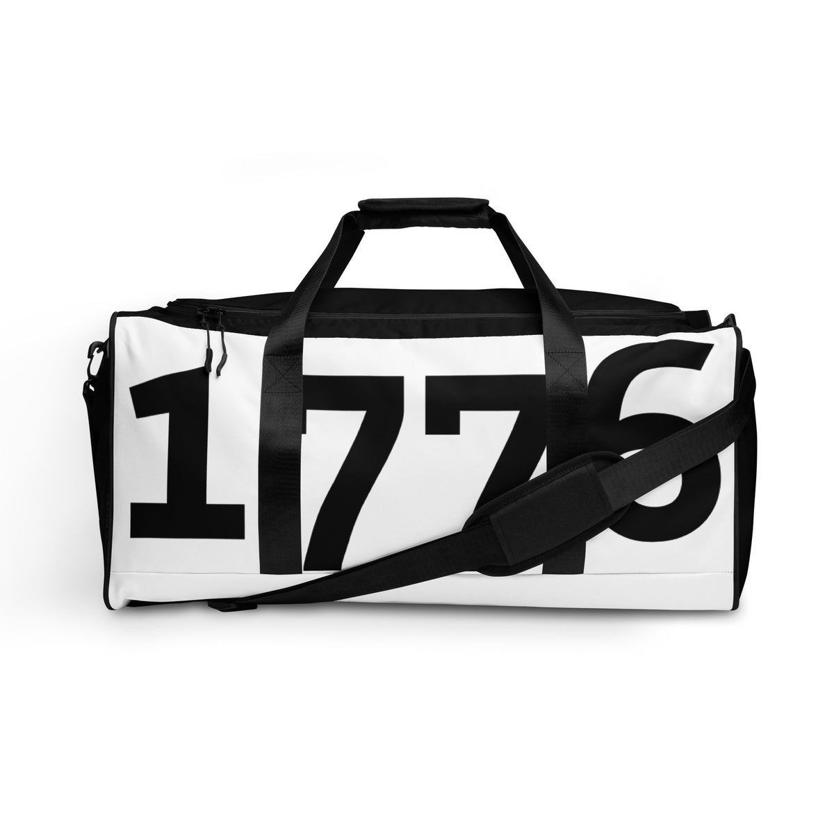 1776 White/Black Duffle Bag