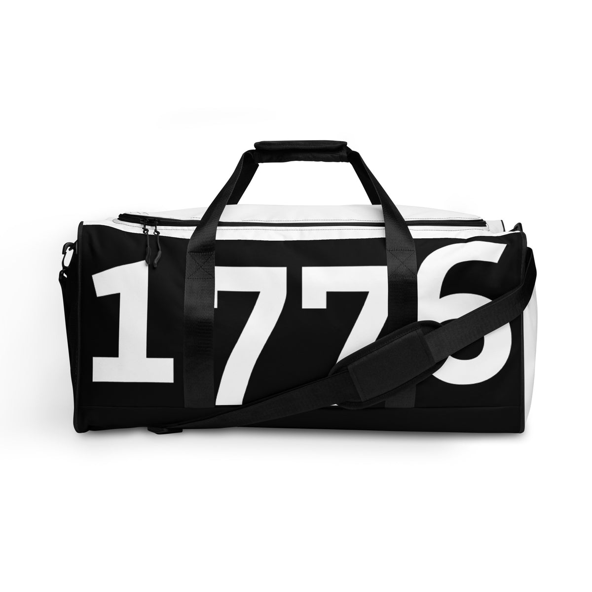 1776 Black/White Duffle Bag