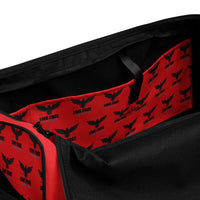 Load image into Gallery viewer, Live Free Or Die A Sheep Red Duffle Bag

