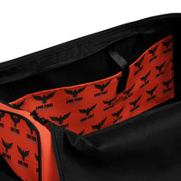 Load image into Gallery viewer, Live Free Or Die A Sheep Red Duffle Bag
