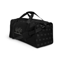 Load image into Gallery viewer, Let&#39;s Go B.... F*JB Script Black Duffle Bag
