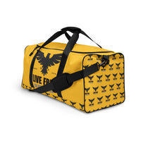 Load image into Gallery viewer, Live Free Or Die A Sheep Yellow Duffle Bag
