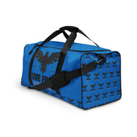 Load image into Gallery viewer, Live Free Or Die A Sheep Navy Blue Duffle Bag
