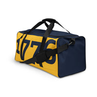 Load image into Gallery viewer, 1776 Yellow/Navy Duffle Bag
