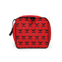 Load image into Gallery viewer, Live Free Or Die A Sheep Red Duffle Bag
