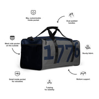 Load image into Gallery viewer, 1776 Gray/Navy Duffle Bag
