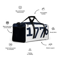Load image into Gallery viewer, 1776 White/Navy Duffle Bag
