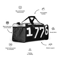 Load image into Gallery viewer, 1776 Black/White Duffle Bag
