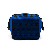 Load image into Gallery viewer, Live Free Or Die A Sheep Navy Blue Duffle Bag
