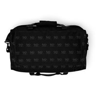 Load image into Gallery viewer, Let&#39;s Go B.... F*JB Script Black Duffle Bag
