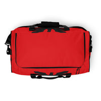 Load image into Gallery viewer, Live Free Or Die A Sheep Red Duffle Bag
