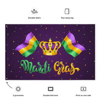 Load image into Gallery viewer, Mardi Gras Banner/Flag I

