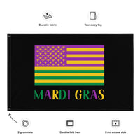 Load image into Gallery viewer, Ameri&#39; Gras Banner/Flag
