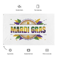 Load image into Gallery viewer, Mardi Gras Banner/Flag IV
