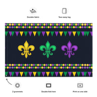 Load image into Gallery viewer, Mardi Gras Banner/Flag V
