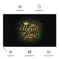 Load image into Gallery viewer, Mardi Gras Banner/Flag VII
