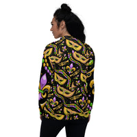 Load image into Gallery viewer, Mardi Party BK Unisex Bomber Jacket
