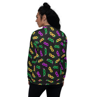 Load image into Gallery viewer, Masks, Masks, &amp; More Masks Unisex Bomber Jacket
