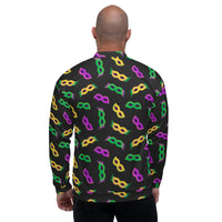 Load image into Gallery viewer, Masks, Masks, &amp; More Masks Unisex Bomber Jacket
