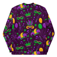 Load image into Gallery viewer, Purple Party People Unisex Bomber Jacket
