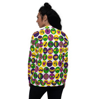 Load image into Gallery viewer, Girl&#39;s Just Wanna Have Mardi Gras Unisex Bomber Jacket

