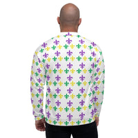 Load image into Gallery viewer, Fleur De Lis Party Unisex Bomber Jacket
