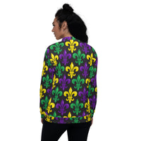 Load image into Gallery viewer, Big Time Fleur De Lis Unisex Bomber Jacket
