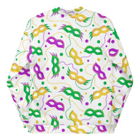 Load image into Gallery viewer, Masks, Masks, &amp; More Masks White Unisex Bomber Jacket
