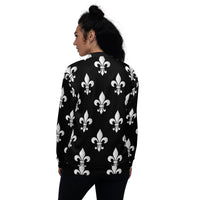 Load image into Gallery viewer, Big Ole&#39; Fleur De Lis Unisex Bomber Jacket
