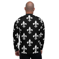 Load image into Gallery viewer, Big Ole&#39; Fleur De Lis Unisex Bomber Jacket
