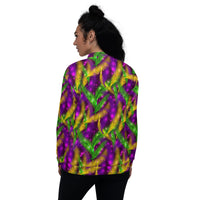 Load image into Gallery viewer, Tickle Me Mardi Gras Unisex Bomber Jacket
