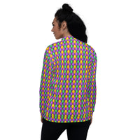 Load image into Gallery viewer, Mardi Gras Candy-O Unisex Bomber Jacket
