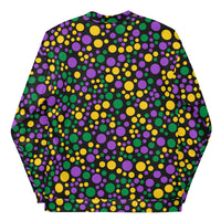 Load image into Gallery viewer, Mardi Gras Polka Party Unisex Bomber Jacket
