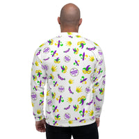 Load image into Gallery viewer, Mardi Gras Round &amp; Round Unisex Bomber Jacket
