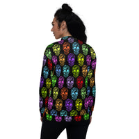 Load image into Gallery viewer, Rock+Reb£llion Sugar Skulls Unisex Bomber Jacket
