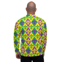 Load image into Gallery viewer, Mardi Gras Party Time Unisex Bomber Jacket
