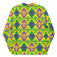 Load image into Gallery viewer, Mardi Gras Party Time Unisex Bomber Jacket
