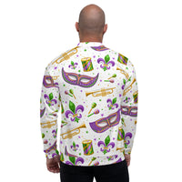 Load image into Gallery viewer, Mardi Gras Long Night Unisex Bomber Jacket
