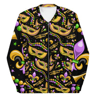 Load image into Gallery viewer, Mardi Party BK Unisex Bomber Jacket
